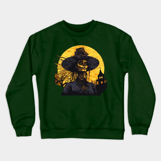 Southern Gothic Witch Voodoo Doctor Crewneck Sweatshirt by tatadonets